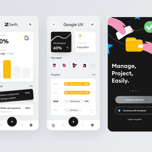 Project management App Swift iOS Template